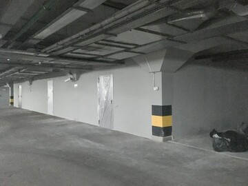 Окраска стен подземной парковки