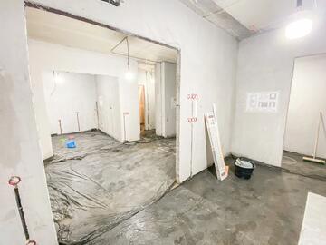 Уход за полусухой стяжкой пола